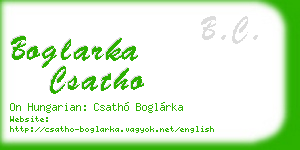 boglarka csatho business card